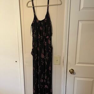 Kaileigh Black and Pink Sleeveless Jumpsuit for Casual Resort Wear